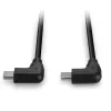 Lindy 1m USB 2.0 rechtwinkliges USB-C auf rechtwinkliges USB-C Kabel