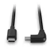 Lindy 1m USB 2.0 gerade USB-C to Right-Angled USB-C Kabel