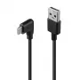 Lindy 1m USB 2.0 Typ-A auf abgewinkeltes USB-C-Kabel