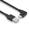 Lindy 1m USB 2.0 Typ-A auf abgewinkeltes USB-C-Kabel