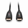 Lindy 100m Fibre Optic Hybrid HDMI 8K60 Kabel 48 Gbit/s Schwarz