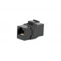 Keystone-Inline-Kupplung EQUIP Cat.6A ungeschirmt, RJ-45, flache Bauform, schwarz, 8 Stück