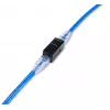 Keystone-Inline-Kupplung EQUIP Cat.6A ungeschirmt, RJ-45, flache Bauform, schwarz, 8 Stück