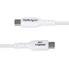 StarTech.com 1m USB-A auf USB-C Ladekabel, Laden & Synchronisieren, 3A, USB 2.0, TPE-Mantel – Weißes USB-Ladekabel