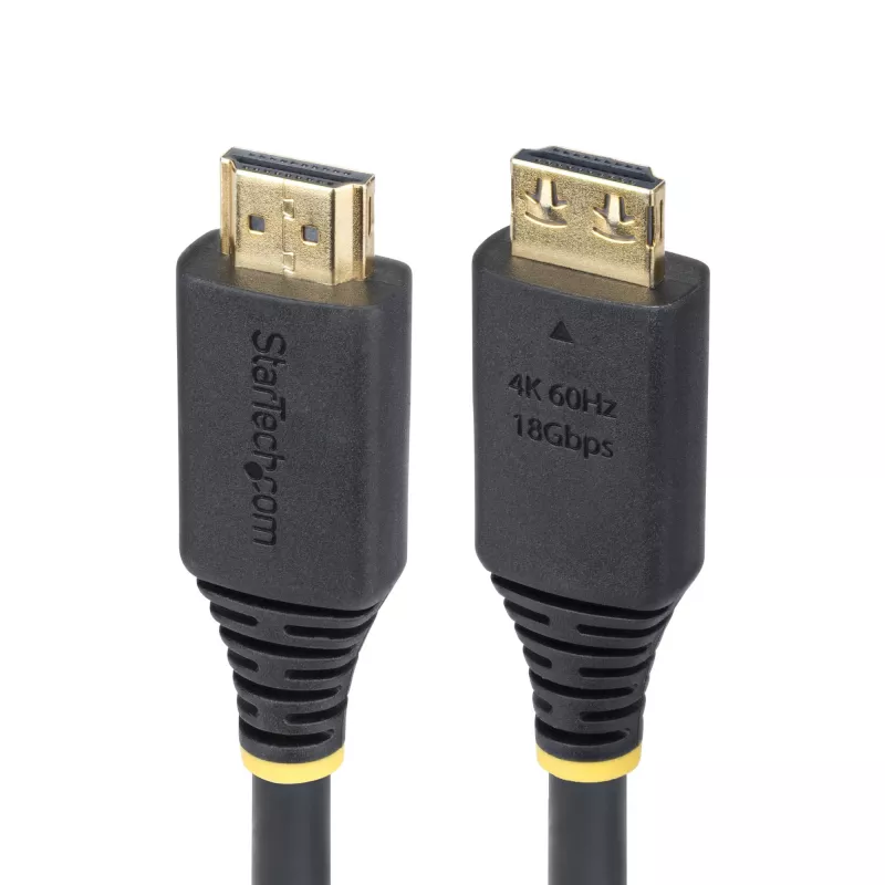 StarTech.com 0,9 m High-Speed-HDMI-Kabel mit Greifsteckern, 4K 60Hz/1440p 144Hz, HDR10/HDCP 2.2/ARC, 18 Gbit/s, UHD HDMI 2.0 Kabel für TV/Monitor/Display, TPE-Mantel