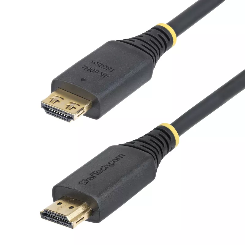 StarTech.com 0,9 m High-Speed-HDMI-Kabel mit Greifsteckern, 4K 60Hz/1440p 144Hz, HDR10/HDCP 2.2/ARC, 18 Gbit/s, UHD HDMI 2.0 Kabel für TV/Monitor/Display, TPE-Mantel