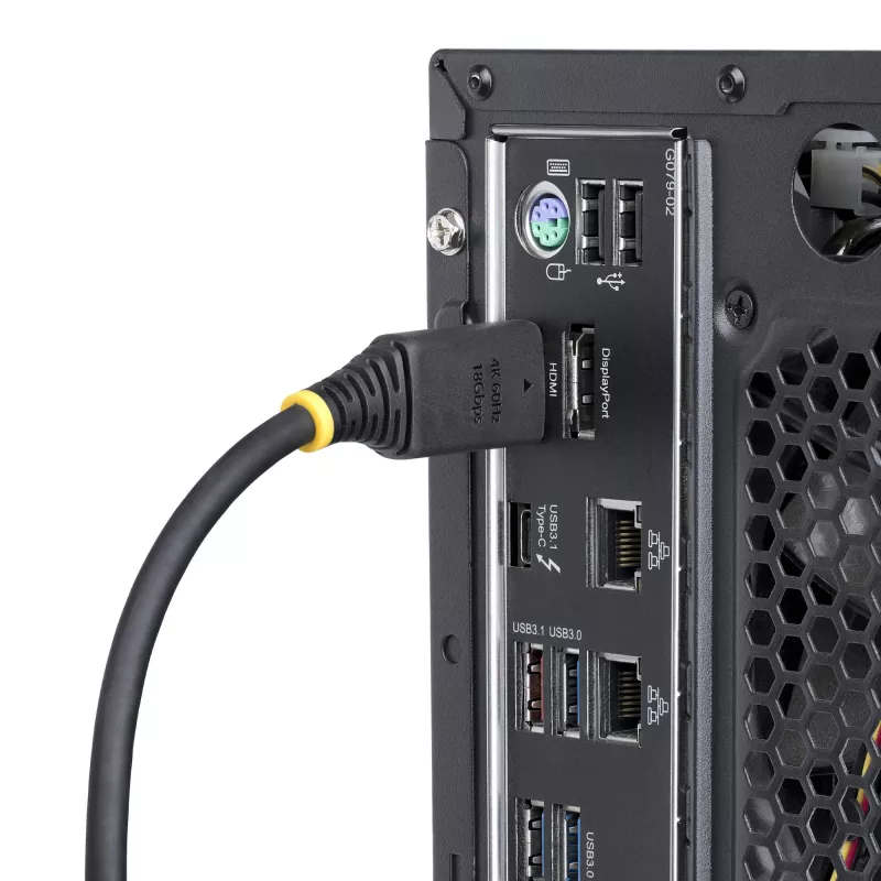 StarTech.com 0,9 m High-Speed-HDMI-Kabel mit Greifsteckern, 4K 60Hz/1440p 144Hz, HDR10/HDCP 2.2/ARC, 18 Gbit/s, UHD HDMI 2.0 Kabel für TV/Monitor/Display, TPE-Mantel