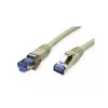 Netzwerkkabel VALUE 21.99.0859 RJ-45 Cat6a 0,15m Grau