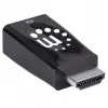 Manhattan HDMI zu VGA (mit Audio) Konverter, 1080p, Stecker auf Buchse, Micro-USB Stromeingang für zusätzliche Stromversorgung bei Bedarf, Schwarz, Drei Jahre Garantie