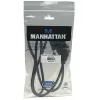 Manhattan HDMI zu DVI-D 24+1 Kabel, 1 m, Stecker auf Stecker, Schwarz, Dual Link, kompatibel mit DVD-D, lebenslange Garantie, entspricht HDDVIMM1M