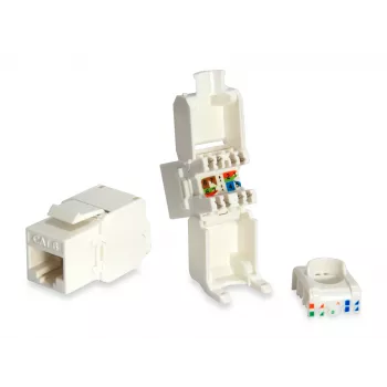 Cat.6 Ungeschirmter Keystone Jack werkzeugfrei Equip 769216