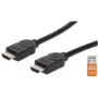 HDMI-Kabel mit Ethernet Manhattan HDMM1MP 1m Stecker auf Stecker Schwarz
