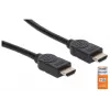 HDMI-Kabel mit Ethernet Manhattan HDMM1MP 1m Stecker auf Stecker Schwarz
