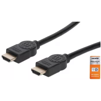 HDMI-Kabel Stecker zu Stecker Manhattan HDMM2MP 1,8 m Schwarz