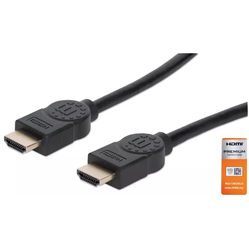 HDMI-Kabel Stecker zu Stecker Manhattan HDMM2MP 1,8 m Schwarz