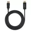 Manhattan DisplayPort 1.1 auf HDMI Kabel, 1080p@60Hz, 1m, Stecker zu Stecker, DP mit Verriegelung, Schwarz, Nicht bidirektional, Drei Jahre Garantie