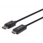 Manhattan DisplayPort 1.1 auf HDMI Kabel, 1080p@60Hz, 1,8m, Stecker auf Stecker, DP mit Verriegelung, Schwarz, nicht bidirektional, drei Jahre Garantie
