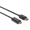 Manhattan DisplayPort 1.1 auf HDMI Kabel, 1080p@60Hz, 1,8m, Stecker auf Stecker, DP mit Verriegelung, Schwarz, nicht bidirektional, drei Jahre Garantie
