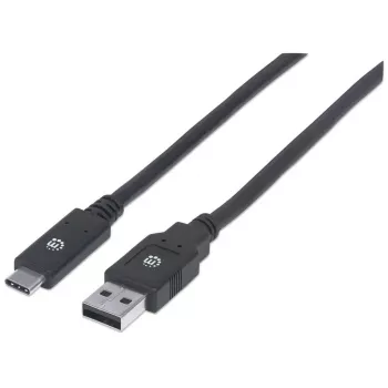 USB-C auf USB-A Kabel Manhattan 354974 2m Stecker auf Stecker