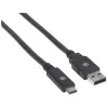 USB-C auf USB-A Kabel Manhattan 354974 2m Stecker auf Stecker