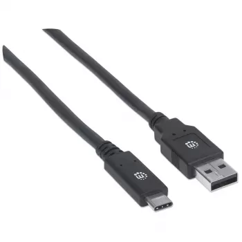 USB-C auf USB-A Kabel Manhattan 354974 2m Stecker auf Stecker