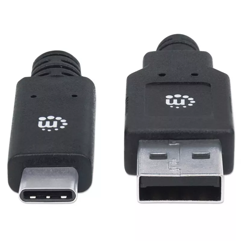 USB-C auf USB-A Kabel Manhattan 354974 2m Stecker auf Stecker