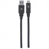 USB-C auf USB-A Kabel Manhattan 354974 2m Stecker auf Stecker