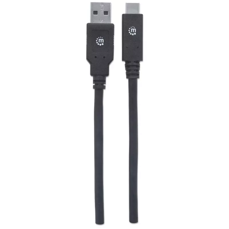 USB-C auf USB-A Kabel Manhattan 354974 2m Stecker auf Stecker