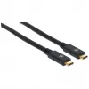 USB-C-Kabel Manhattan USB315CC2M 2 m Stecker auf Stecker Schwarz