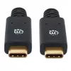USB-C-Kabel Manhattan USB315CC2M 2 m Stecker auf Stecker Schwarz