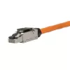 Netzwerkkabel LogiLink MP0040 RJ-45-Stecker 1 m Schwarz Metallic
