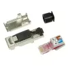 Netzwerkkabel LogiLink MP0040 RJ-45-Stecker 1 m Schwarz Metallic