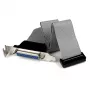 StarTech.com Low-Profile 16-Zoll-Parallel-Port-Header-Kabeladapter mit Slotblech – DB25 (F) auf IDC26
