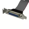 StarTech.com Low-Profile 16-Zoll-Parallel-Port-Header-Kabeladapter mit Slotblech – DB25 (F) auf IDC26