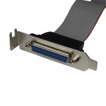 StarTech.com Low-Profile 16-Zoll-Parallel-Port-Header-Kabeladapter mit Slotblech – DB25 (F) auf IDC26