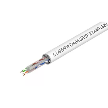 Lanview LVN122182 Netzwerkkabel Weiß 500 m Cat6a U/UTP (UTP)