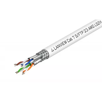 Lanview LVN122506 Netzwerkkabel Weiß 500 m Cat7 SF/UTP (S-FTP)