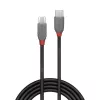 Lindy 3m USB 2.0 Typ-C auf Micro-B Kabel, Anthra Line