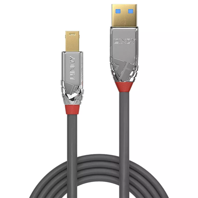 Lindy 2m USB 3.2 Typ A auf B Kabel, 5Gbps, Cromo Line