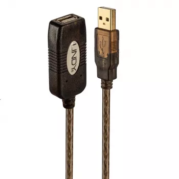 Lindy 20m USB 2.0 aktive Verlängerung, 20 m, 0,48 Gbit/s