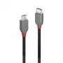 Lindy 2m USB 2.0 Typ-C auf Micro-B Kabel, Anthra Line