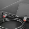 Lindy 2m USB 2.0 Typ-C auf Micro-B Kabel, Anthra Line