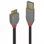 Lindy 1m USB 3.2 Typ A auf Micro-B Kabel, 5Gbit/s, Anthra Line