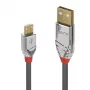 Lindy 2m USB 2.0 Typ A auf Micro-B Kabel, Cromo Line