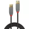 Lindy 0,5 m USB 3.2 Typ-A-Verlängerungskabel, 5 Gbit/s, Anthra Line