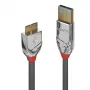 Lindy 0,5m USB 3.2 Typ A auf Micro-B Kabel, 5 Gbit/s, Cromo Line