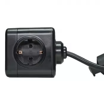 Microconnect GRUCUBE2USB-B3 Stromverlängerung 3 m 3 AC-Steckdosen Innenbereich Schwarz