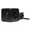 Microconnect GRUCUBE2USB-B3 Stromverlängerung 3 m 3 AC-Steckdosen Innenbereich Schwarz