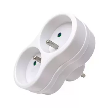 Microconnect Plug EU 1+2FRW MicroConnect Power Adapter