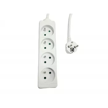 Steckdosenleiste MicroConnect MC-PS040150FRW — 4-fach, französische Typ-E-Steckdosen